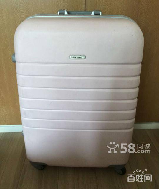 【图】- 粉色超大号行李箱 品牌是sky travel 买